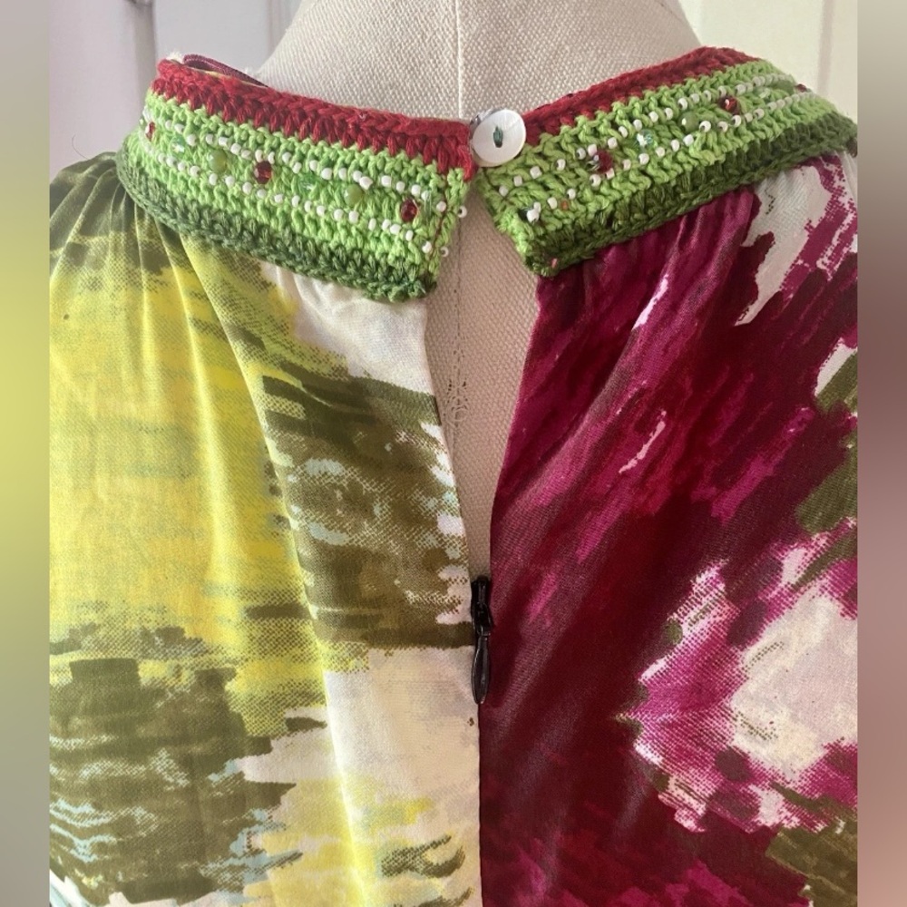 CONNOR & BLAKE Hand Crafted Tie Dye Splash Belinda Maxi Dress Women's Size Large - Picture 9 of 16